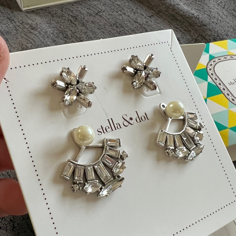 Stella & Dot Starburst Ear Jacket Earrings